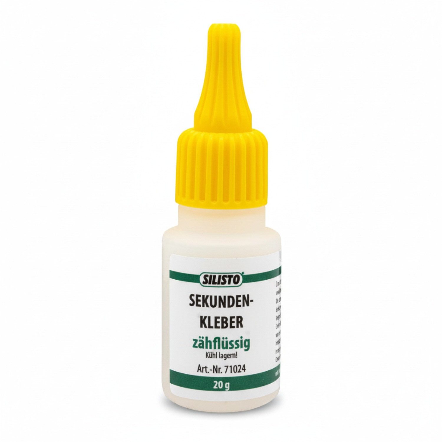Silisto Bastelkleber Sekundenkleber Zähflüssig 20g, (1-tlg), Schnelle Aushärtung, Lösungsmittelfrei, Einfache Anwendung