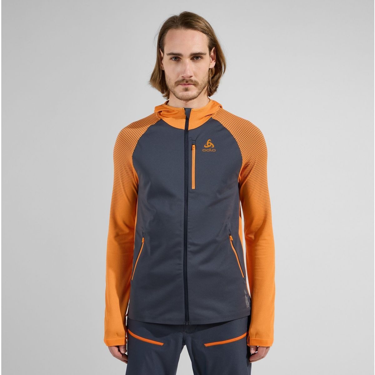 Odlo Fleecejacke The X-alp Performance Knit Hooded Mid Layer