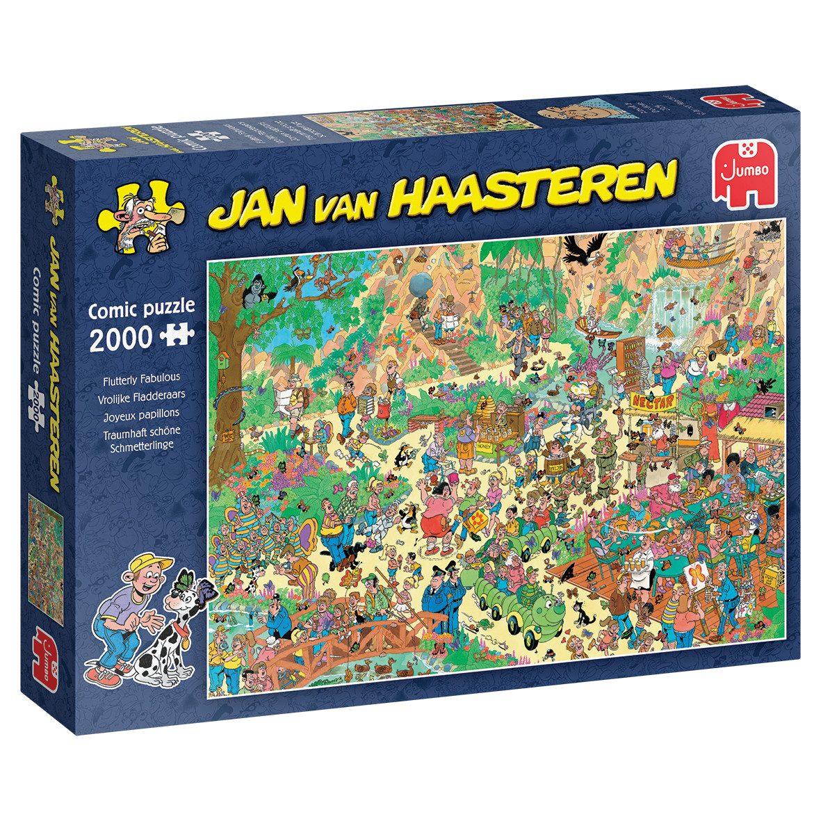 Jan van Haasteren Puzzle Jan van Haasteren, Traumhaft schöne Schmetterlinge, 2000 Teile Puzzle, 2000 Puzzleteile