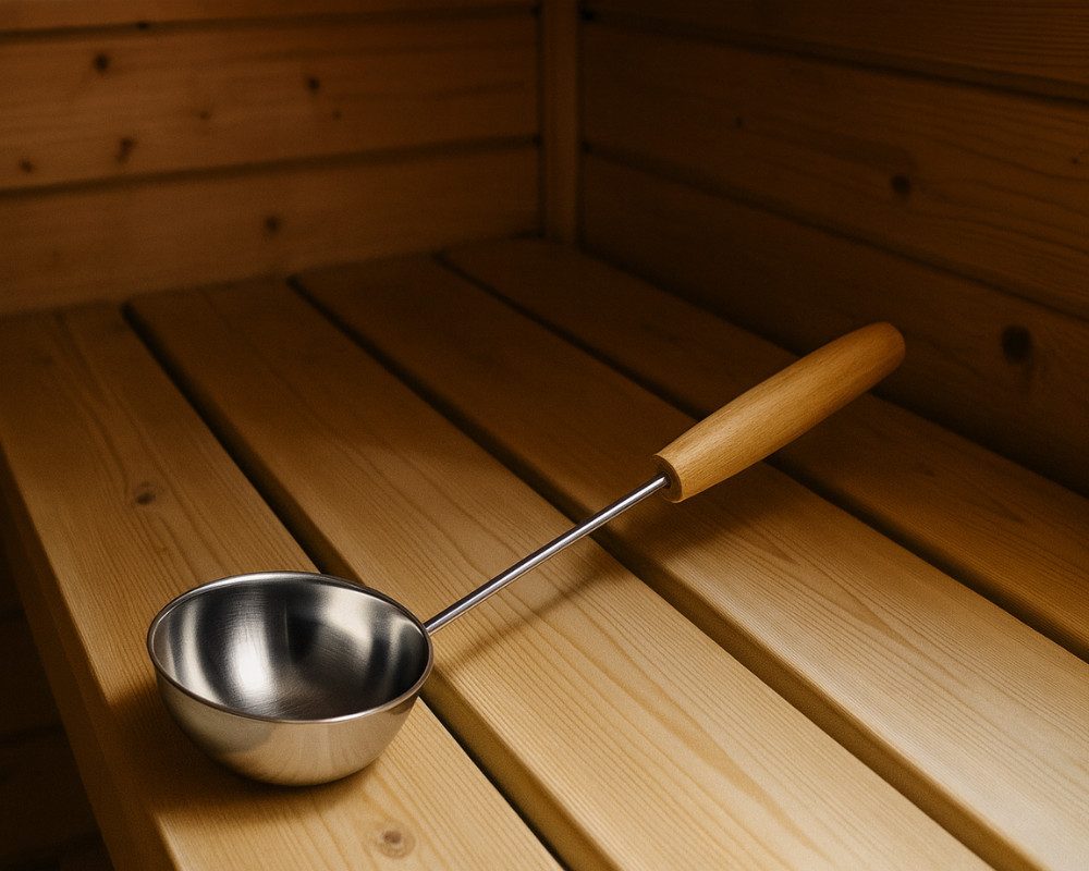 Finnsa® GmbH Schöpfkelle Sauna Aufgusskelle Edelstahl 270 ml
