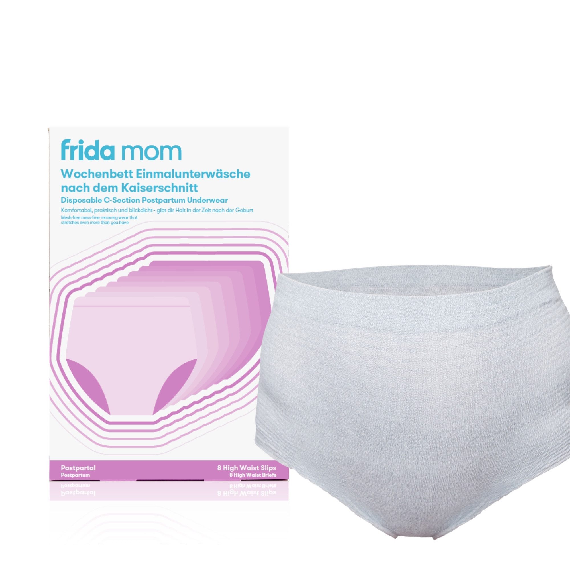 Frida Umstandspanty Frida Mom Wochenbett Einmalunterwäsche Geburt, Superweich, Atmungsaktiv, Geburt oder Kaiserschnitt, One Size