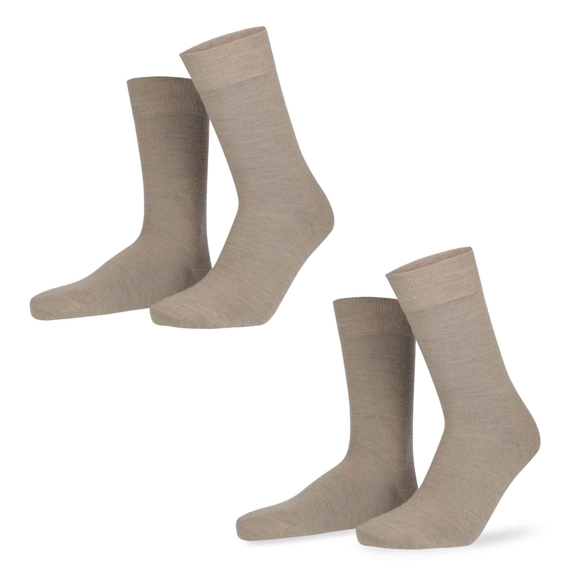 Hudson Basicsocken Only 2-Pack (2-Paar) Herren Socken mit Schurwolle im Doppelpack