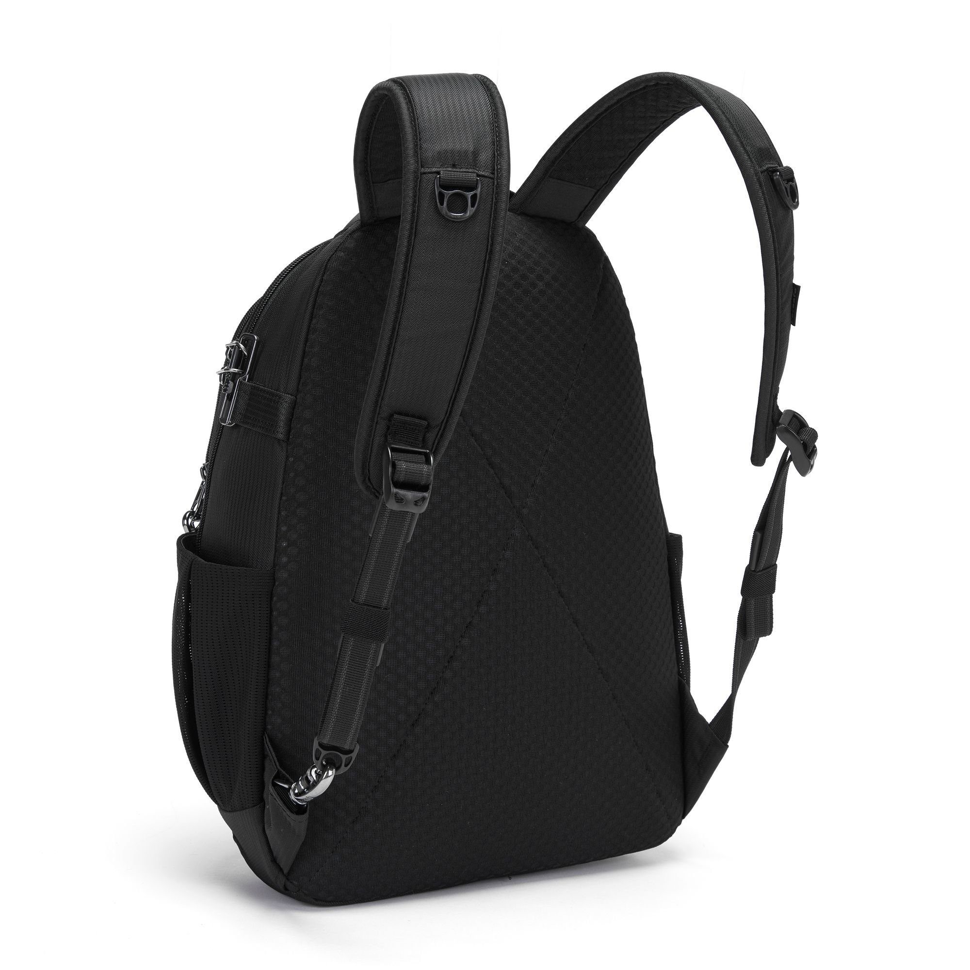 Nylon Metrosafe, Black Econyl® Laptoprucksack Pacsafe