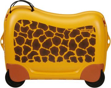 Samsonite Kinderkoffer Dream2Go Ride-on Trolley, Giraffe, 4 Rollen, Kinderreisekoffer Handgepäck zum sitzen und ziehen