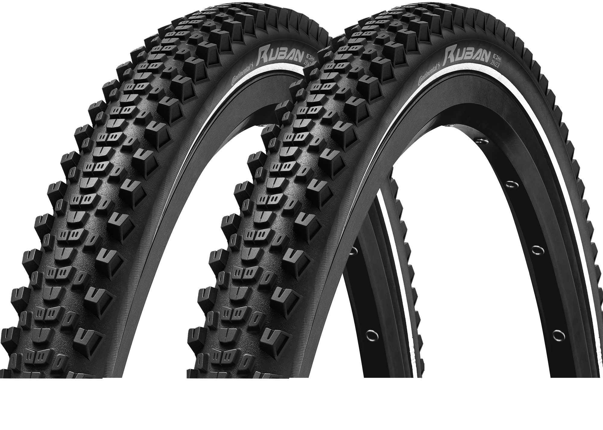 CONTINENTAL Fahrradreifen 2x Continental Ruban 54-584 E-25 27.5x2.10