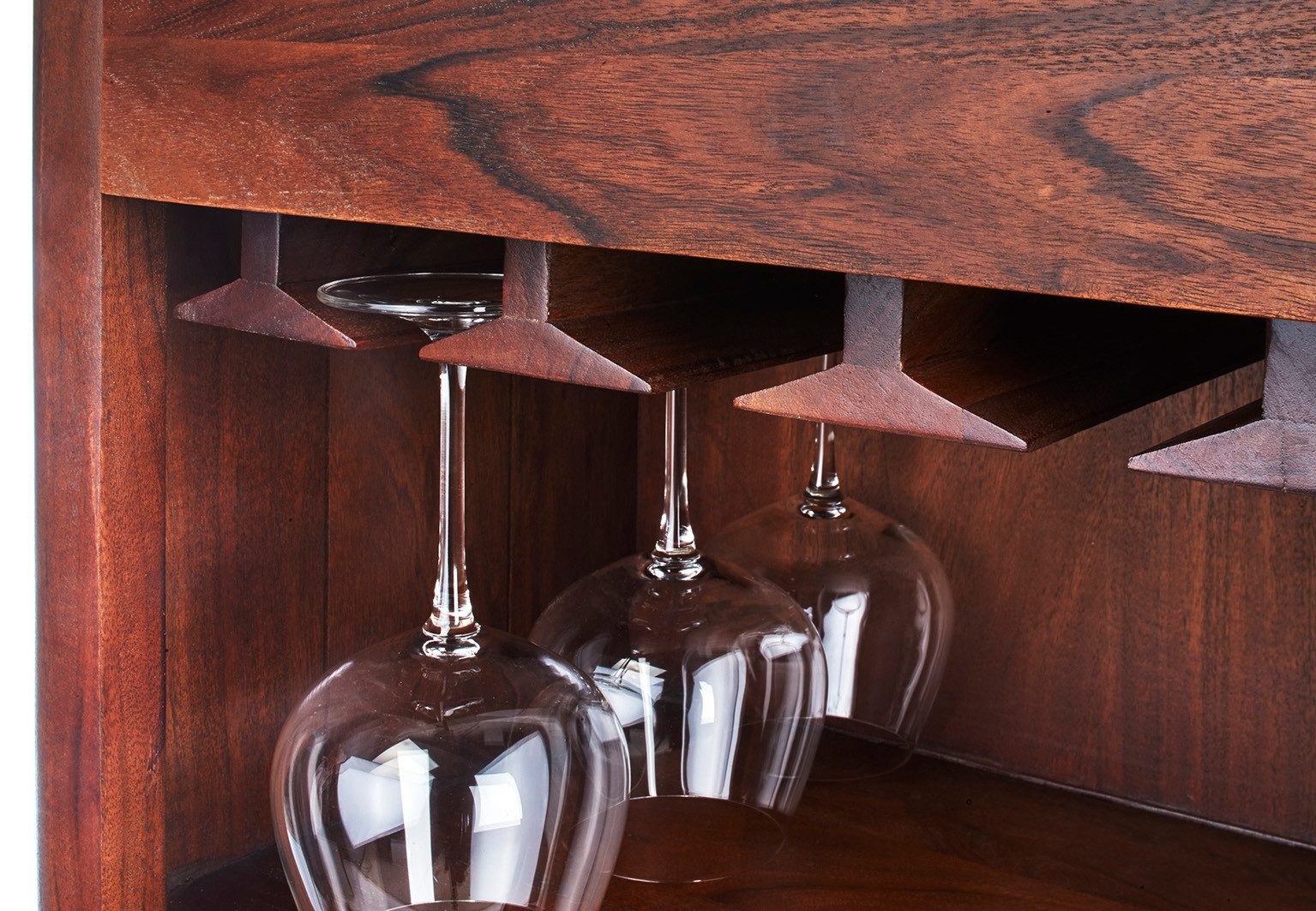 Kobolo Regal Weinregal Weinschrank MASSIVE aus Holz Akazienholz