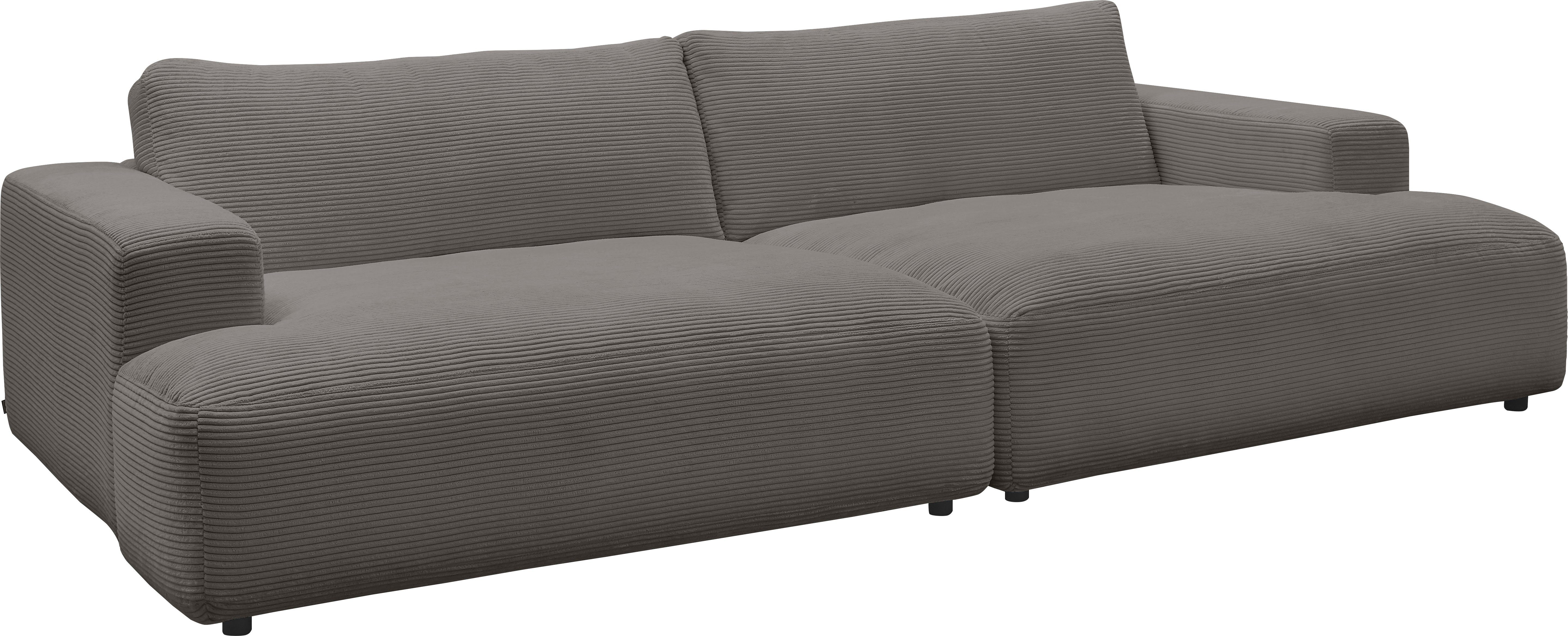 GALLERY M branded by Musterring Lucia, dark-grey Loungesofa cm Cord-Bezug, Breite 292