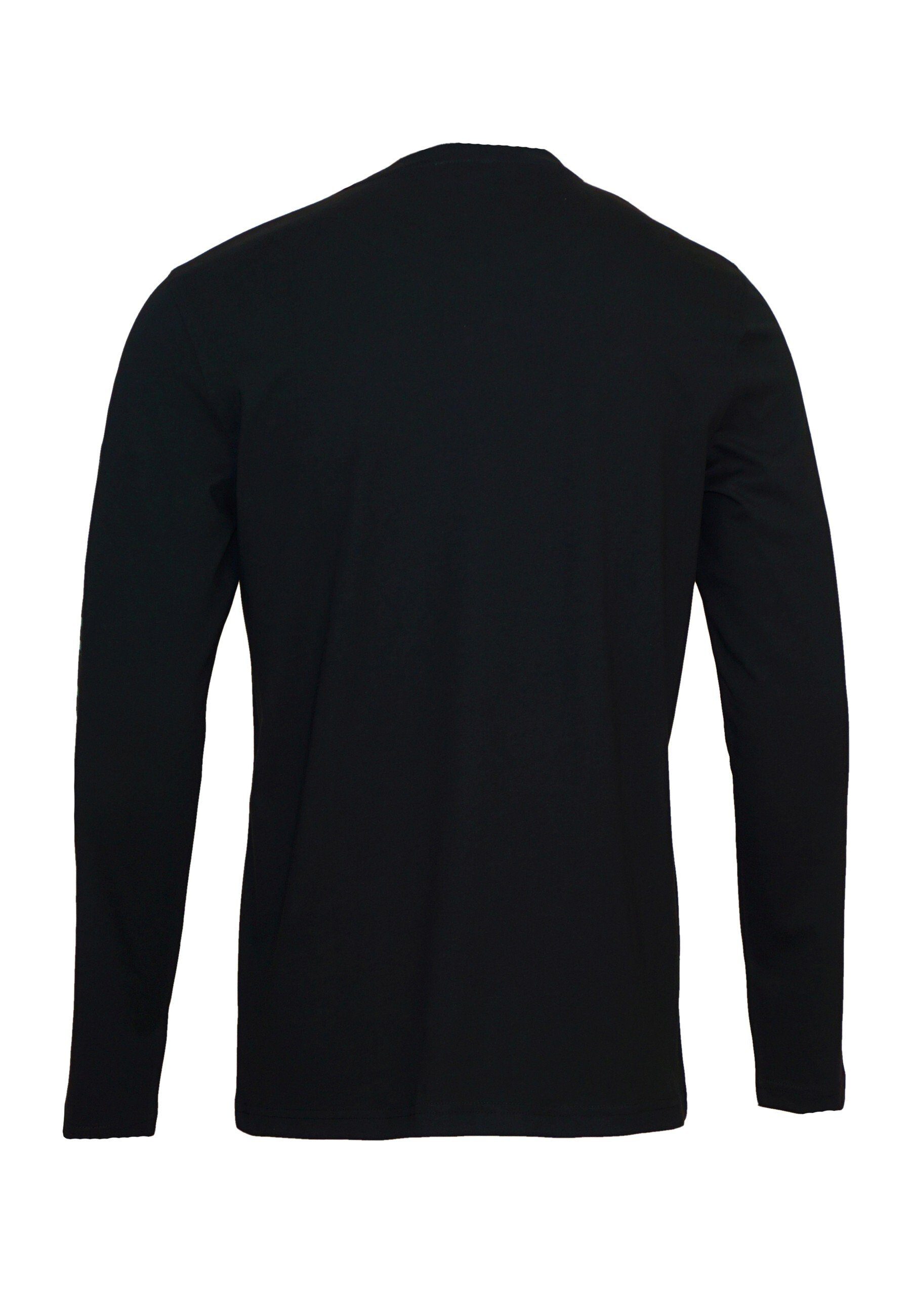 U.S. Assn Shirt Longsleeve R-Neck Polo Longsleeve schwarz