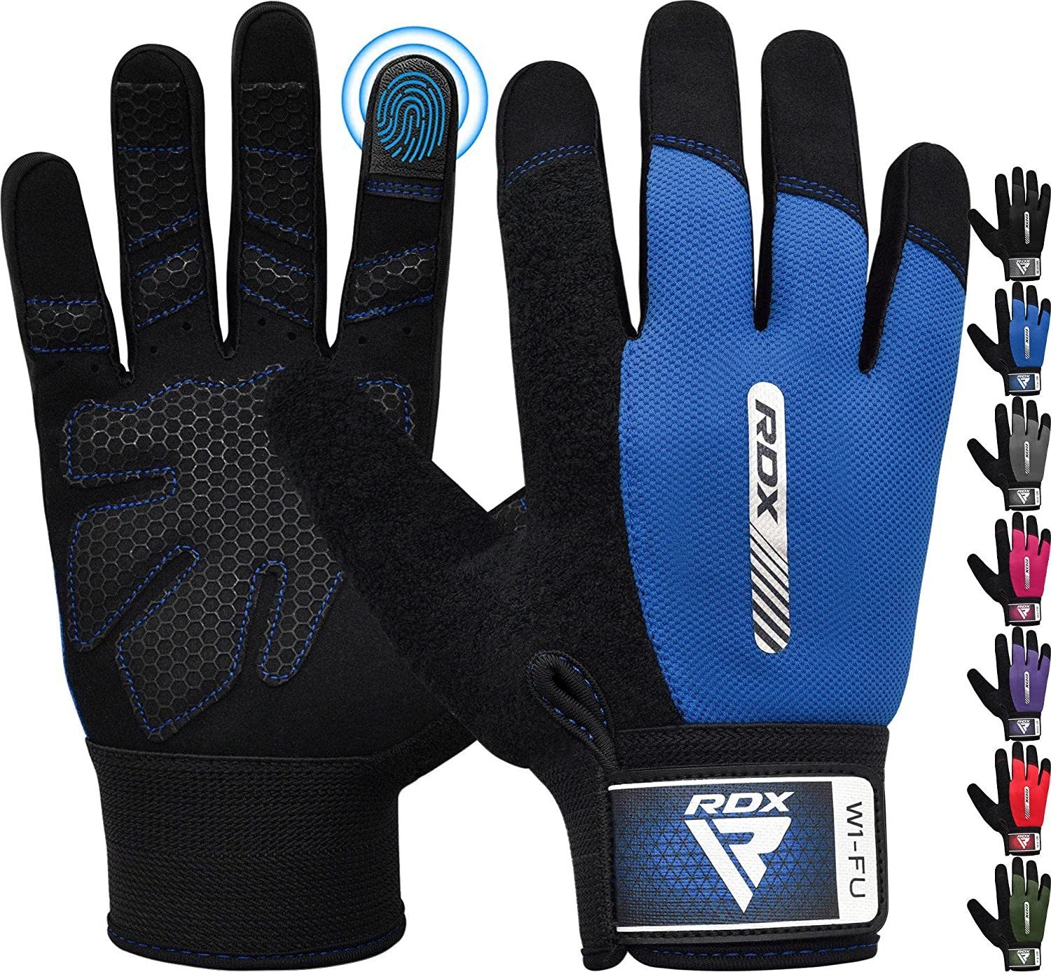 Frauen Gewichtheben BLUE Finger Trainingshandschuhe RDX Full Fitness Handschuhe RDX Männer Training