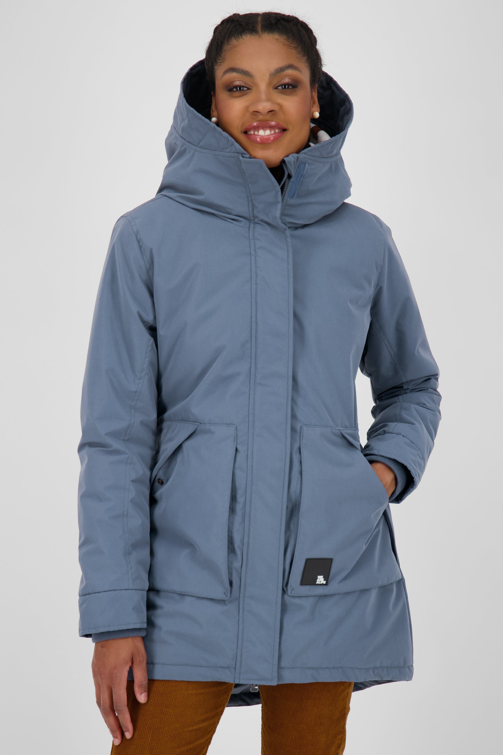 Alife gefütterte Winterjacke, Parka Kickin Jacke Winterjacke FloraAK & nightblue Damen