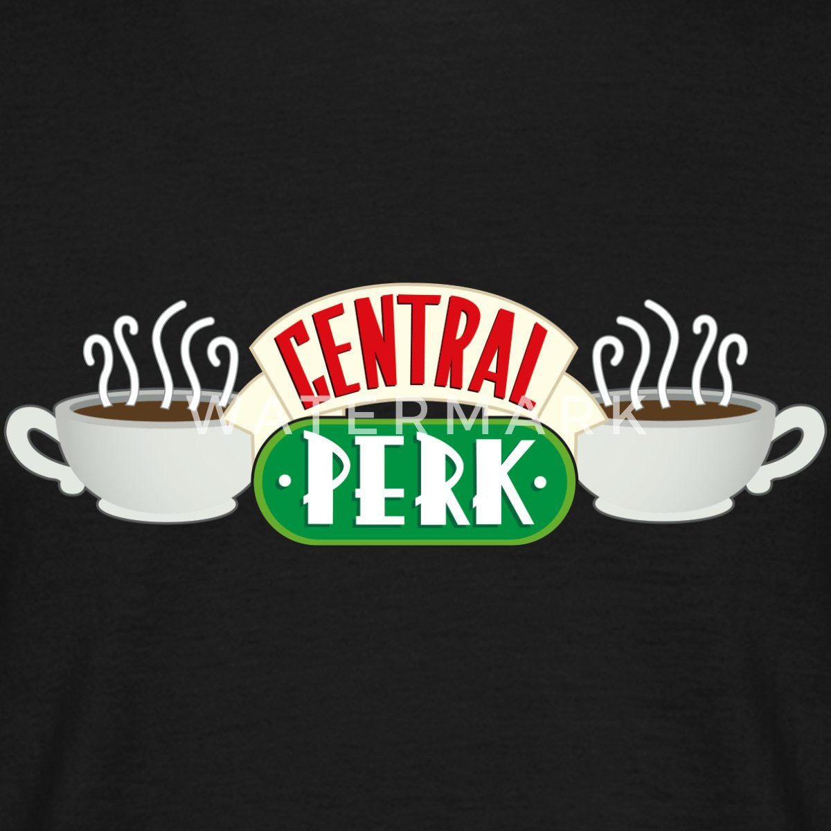 Spreadshirt T-Shirt Friends Central Perk Männer T-Shirt (1-tlg)