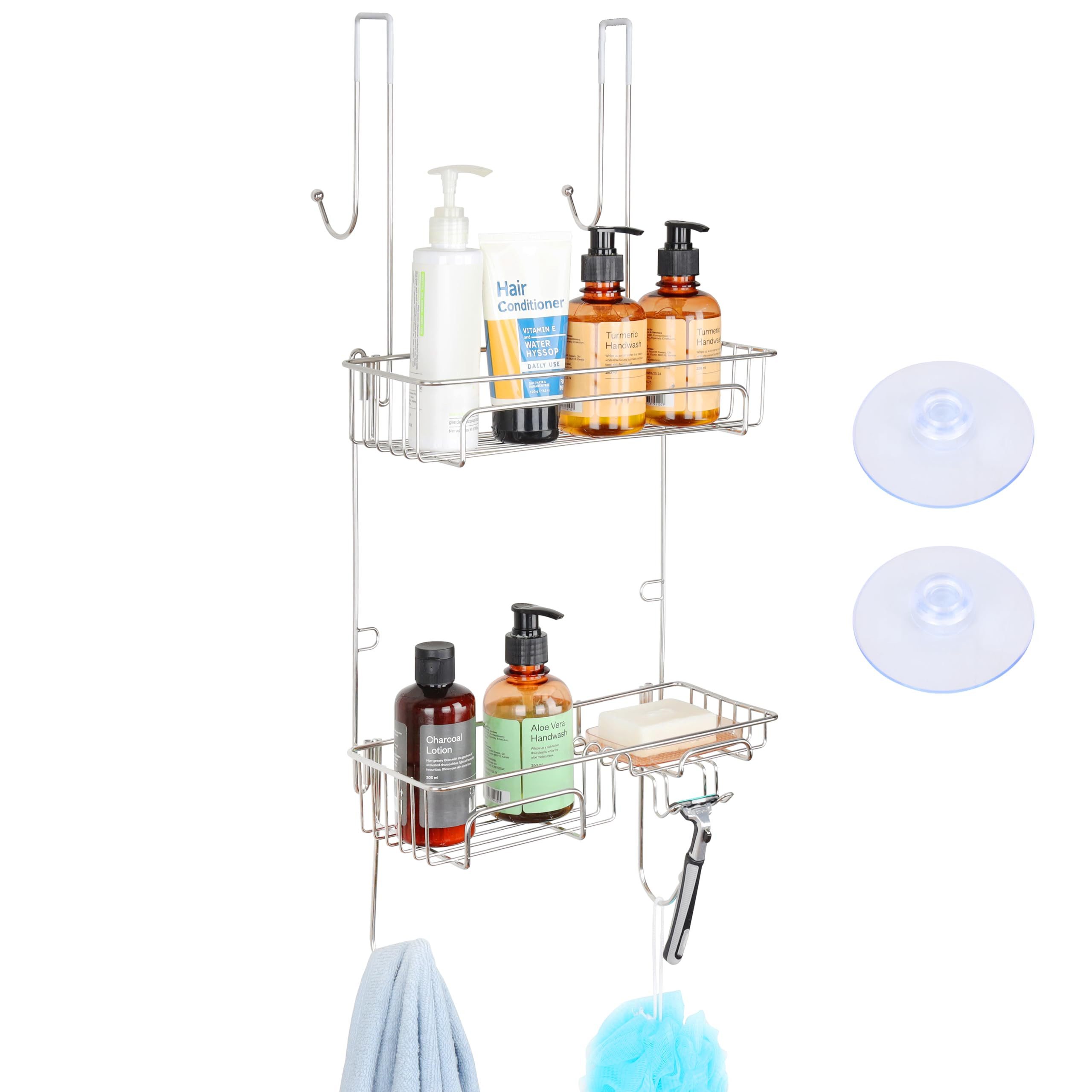 Belle Vous Duschablage BELLE VOUS Duschkabinenhalter - Shampoo- und Schaumbadhalter - Stahl, 1-tlg.