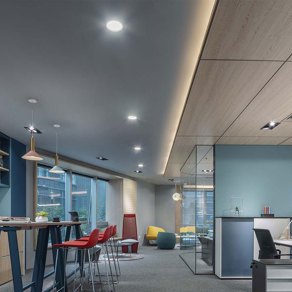 V-TAC LED Einbaustrahler, LED-Leuchtmittel fest verbaut, Neutralweiß, Deckenlampe Einbaulampe Panel LED Tageslichtlampe Flurleuchte