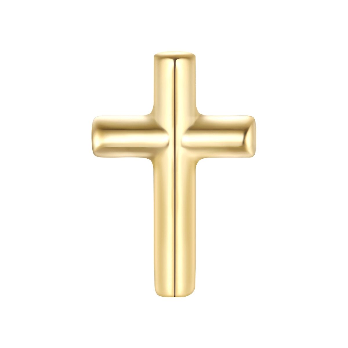 Glanzstücke München Single-Ohrstecker Kreuz gelbgold günstig online kaufen
