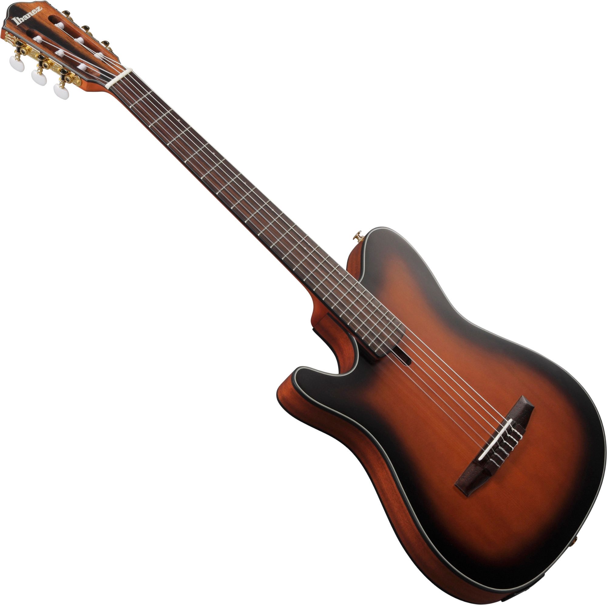 Ibanez Konzertgitarre FRH10NL-BSF Brown Sunburst Flat, FRH, mit Tonabnehmer und Cutaway