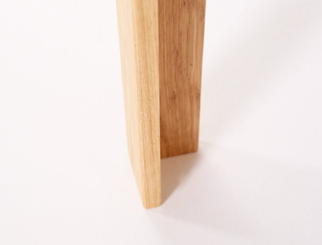 120x80 mit cm Massivholz Eiche natur Winkelbeinen Küchentisch expendio Esstisch aus Percy,