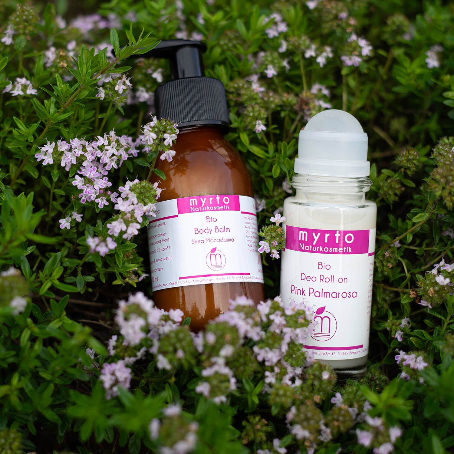myrto Naturkosmetik Körperbalsam Bio Body Balm Shea Macadamia-straffende Körpercreme für trockene Haut, alkoholfrei, emulgatorfrei, palmölfrei, ohne Konservierungsstoffe