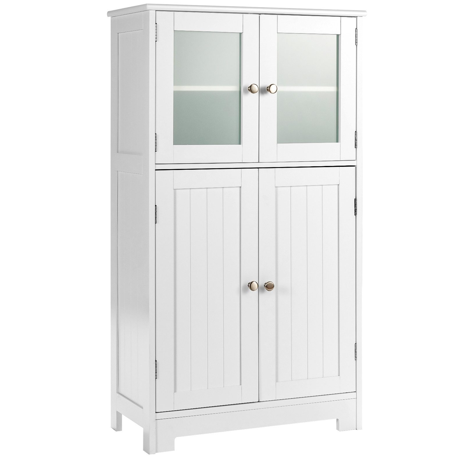 COSTWAY Mehrzweckschrank 4-türig, mit verstellbarem Regal,58 günstig online kaufen