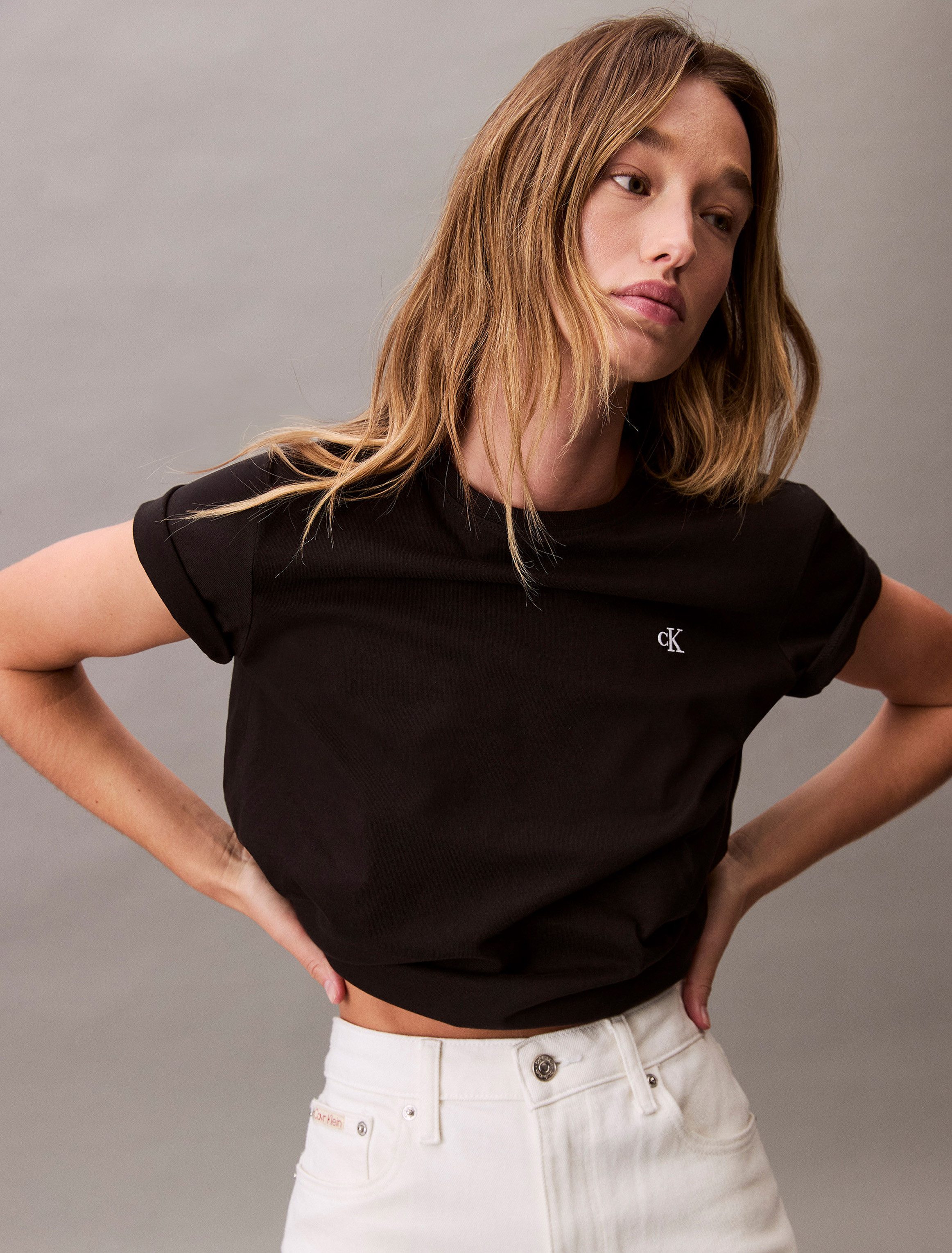 Calvin Klein Jeans T-Shirt SS MONOGRAM CREW TEE Mit Rundhalsausschnitt
