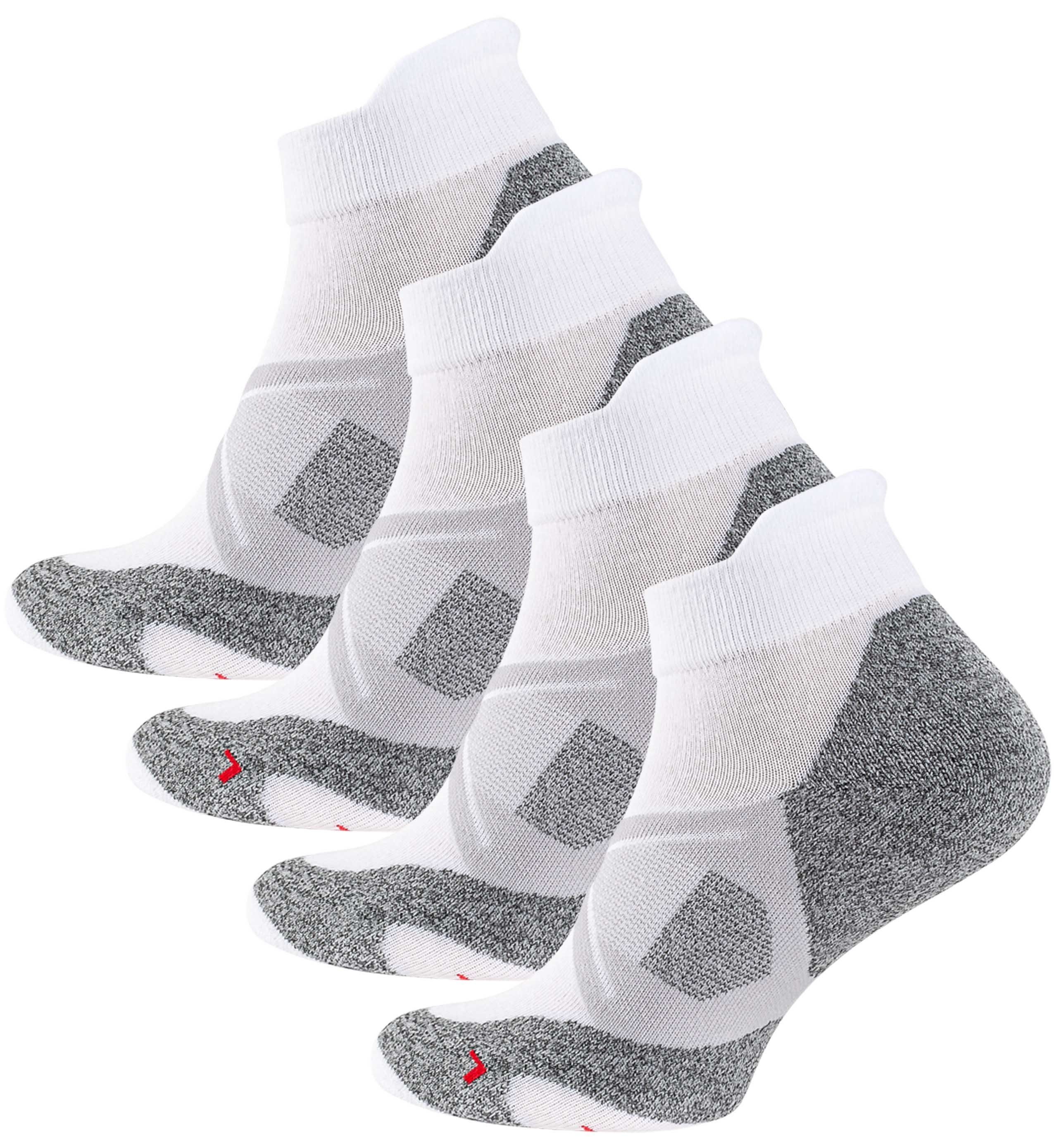 Sport Socken Sportsocken Soul® kurz Funktionssocken Stark 2 Weiß - Paar