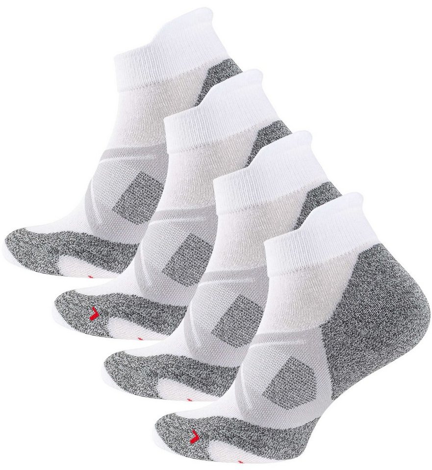 Stark Soul® Sportsocken Sport Socken kurz - Funktionssocken 2 Paar, Fester  gestrickte 3D-Supportzonen um den Mittelfuß