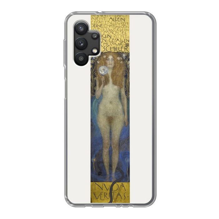 MuchoWow Handyhülle Nuda veritas - Gustav Klimt Handyhülle Samsung Galaxy A32 5G Smartphone-Bumper Print Handy
