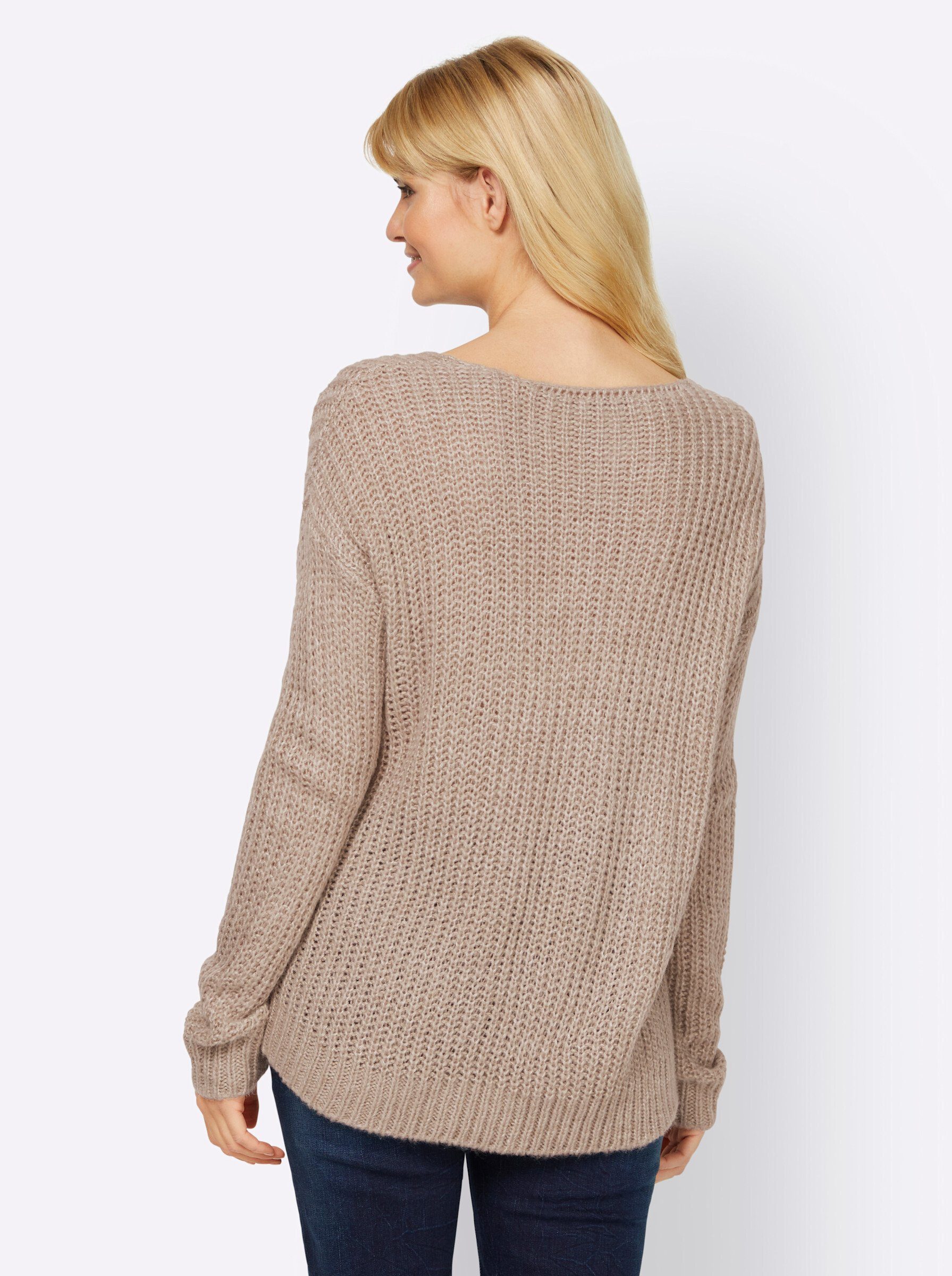 heine Strickpullover sesam-meliert