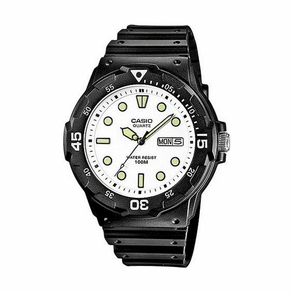 CASIO Luxusuhr Uhr mit japanischem Quarzuhrwerk MRW-200H-7E 45 mm