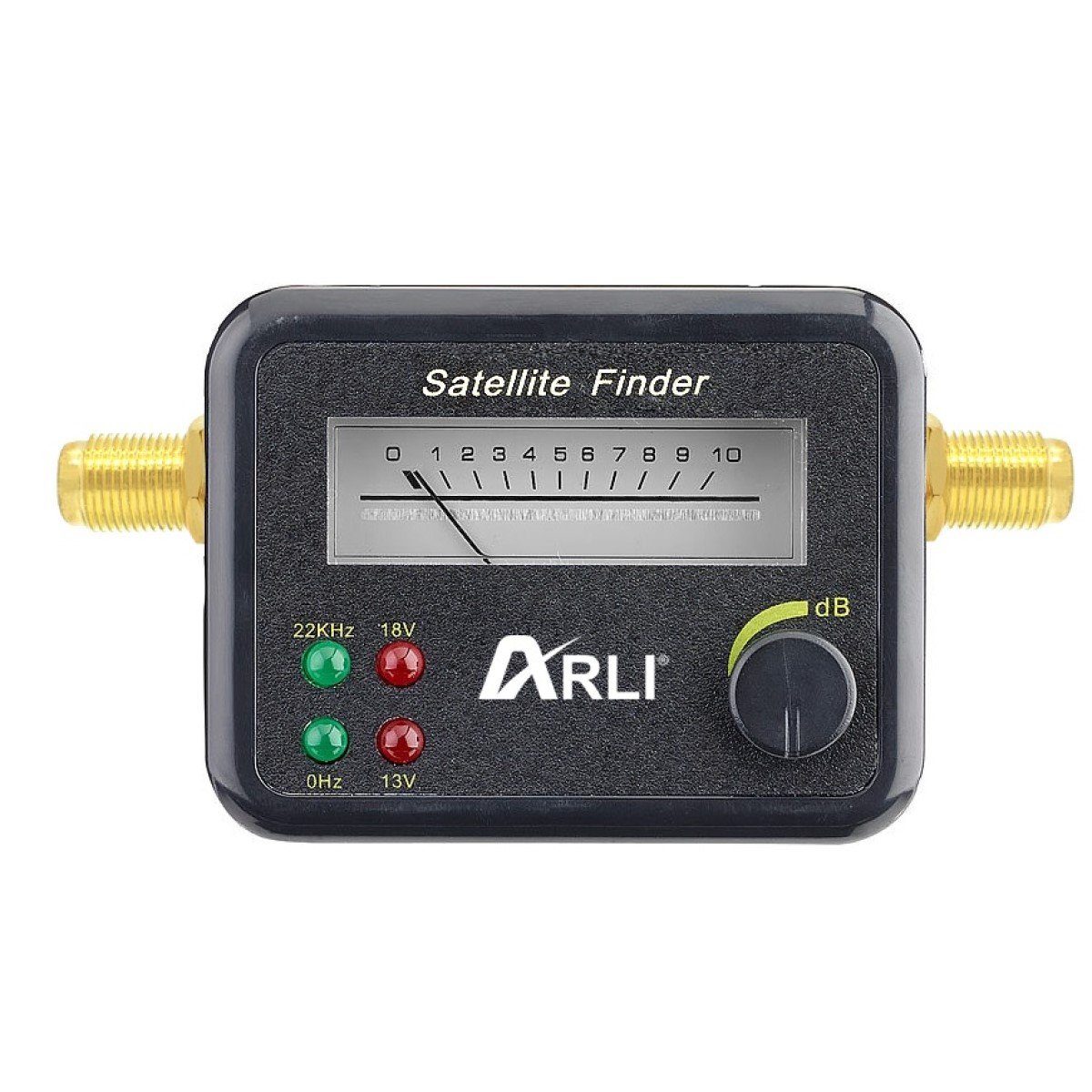 ARLI 60 cm SAT Anlage mit Single LNB Stativ Satfinder 3 m + 7 m Kabel Camping Sat-Anlage (für Balkon Garten), Fensterdurchführung Satellitenschüssel weiss – Bild 4 von 5