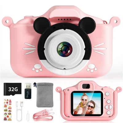 Tadow Kinderkamera,Cartoon-Digitalkamera,Multifunktions-HD-Digitalkamera Kinderkamera (HD-Multifunktionskamera,Foto,Video,Timer,Selfie)