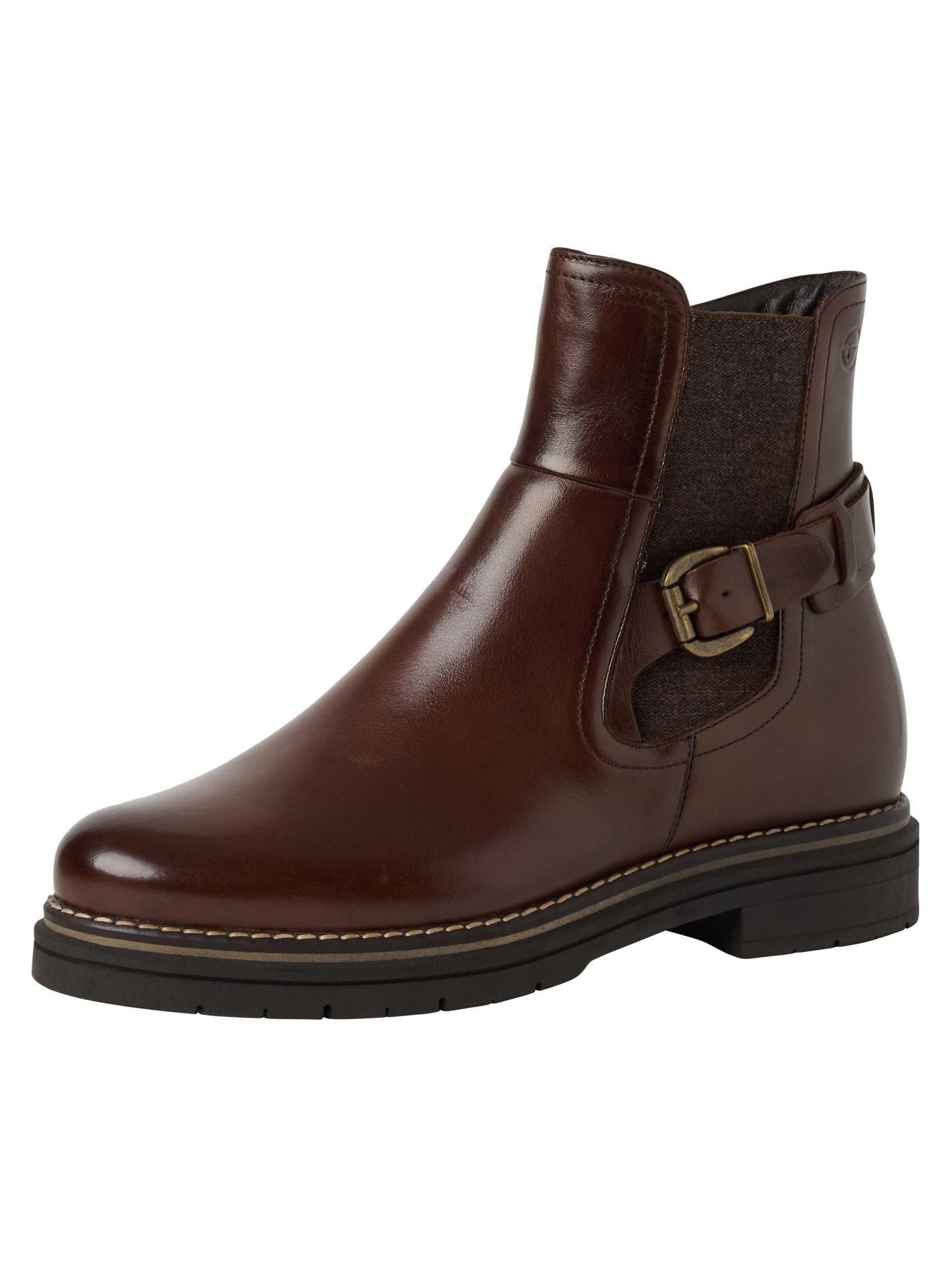 TOUCH-IT aus Leder Blockabsatz 1-25345-45 Chelseaboots