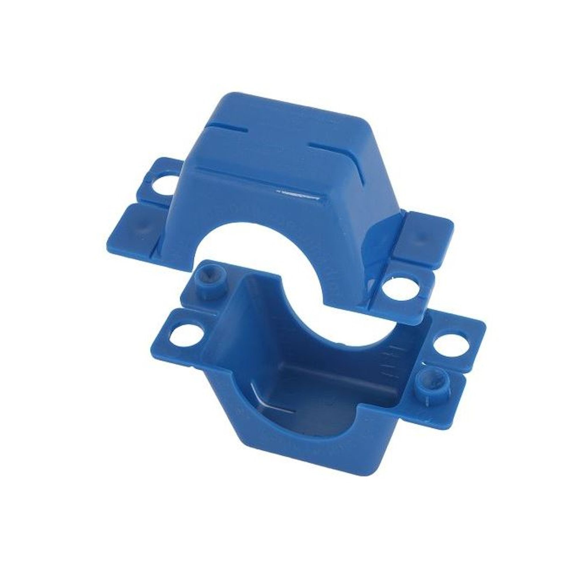 Schlösser Wasserzähler Plombierschelle für Hauswasserzähler, blau, beschriftet, 2-teilig
