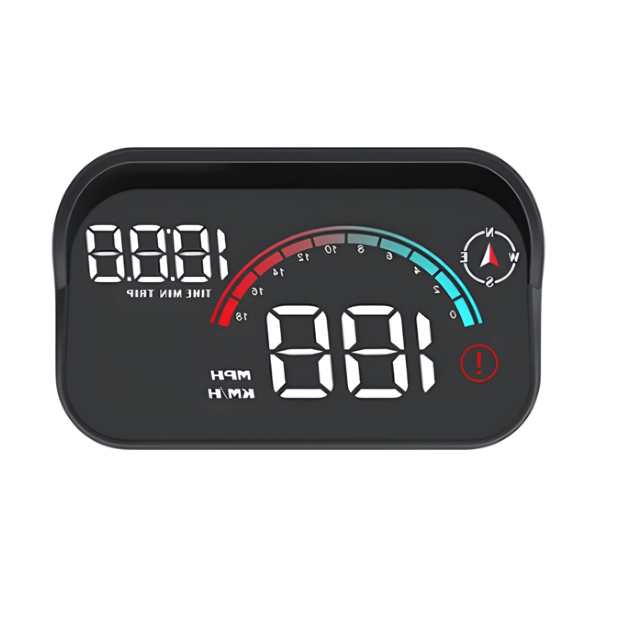 HS.SUPPLY Head Up Display HeadUp Display - Universal Nachrüstsatz Kabellose Datenübertragung, 3,50 " Display, Geschwindigkeit und Drehzahlmesser, Automatische Helligkeitsanpassung
