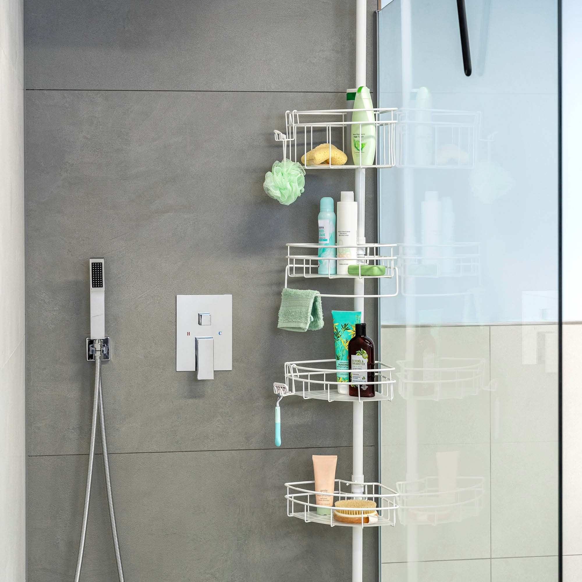 bremermann Teleskopregal Teleskop-Eckregal, 4 Körbe, Duschregal bis max. ca günstig online kaufen