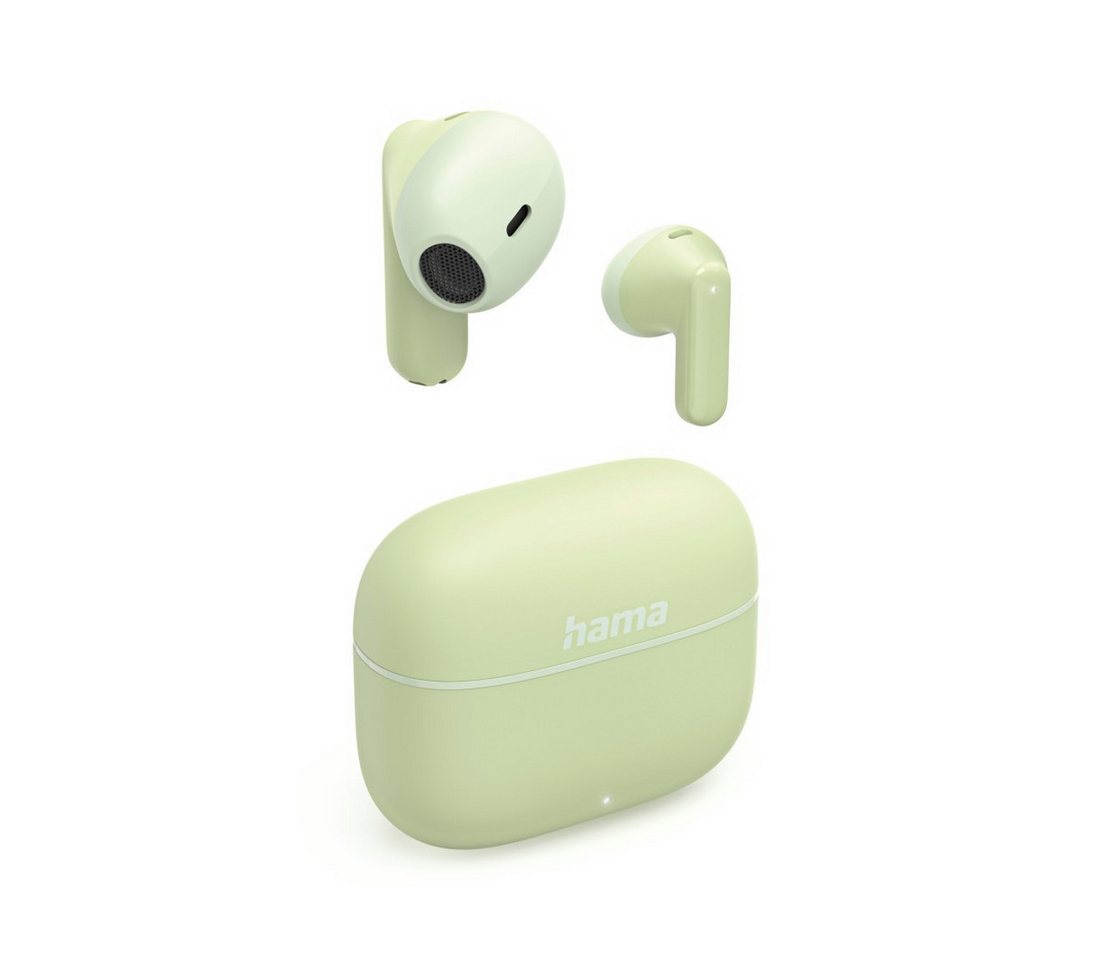 Hama Bluetooth Kopfhörer mit Mikrofon (True Wireless Headset, TWS Earbuds) In-Ear-Kopfhörer (Google Assistant, Siri)