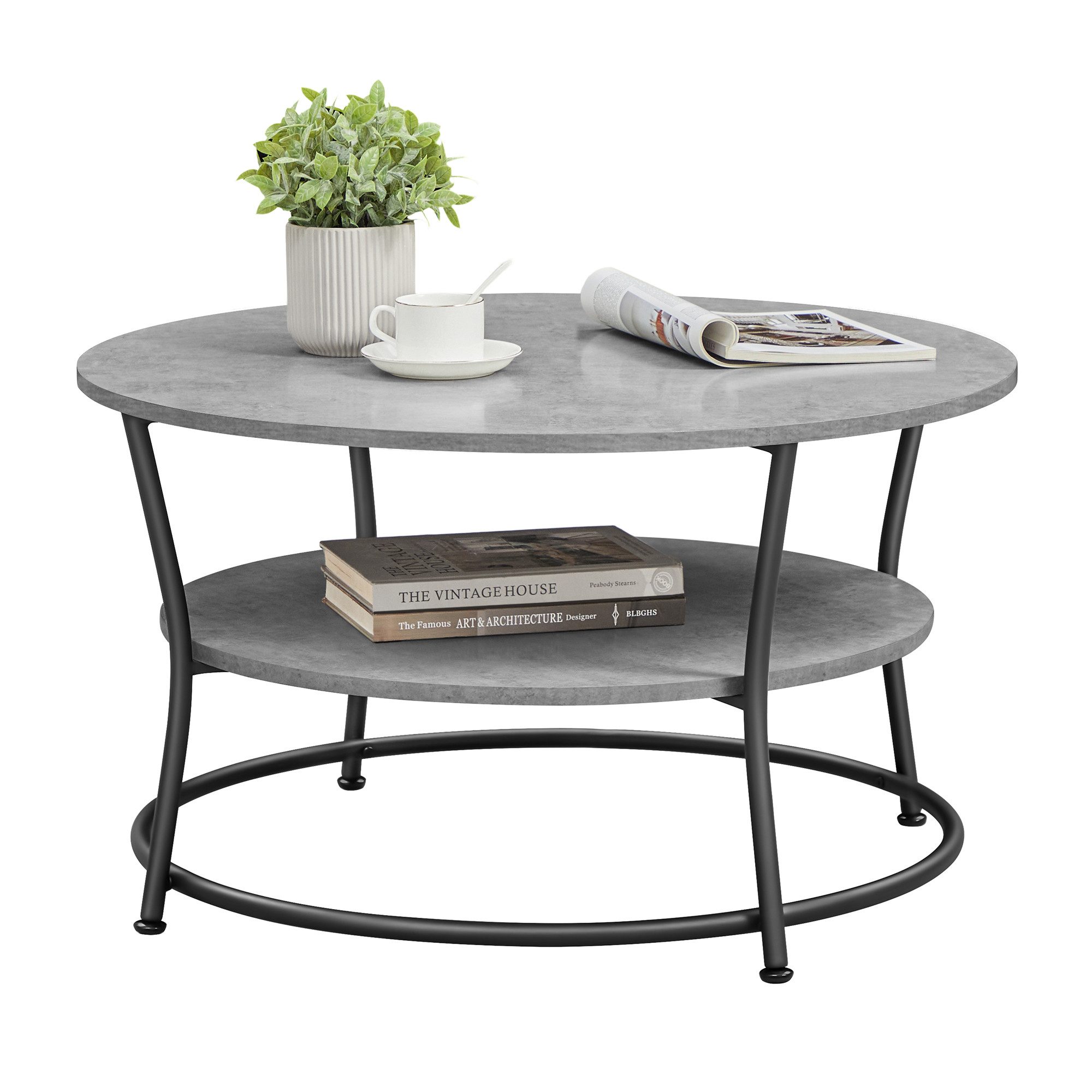 VASAGLE Couchtisch, Wohnzimmertisch, Sofatisch, Ø 80 günstig online kaufen