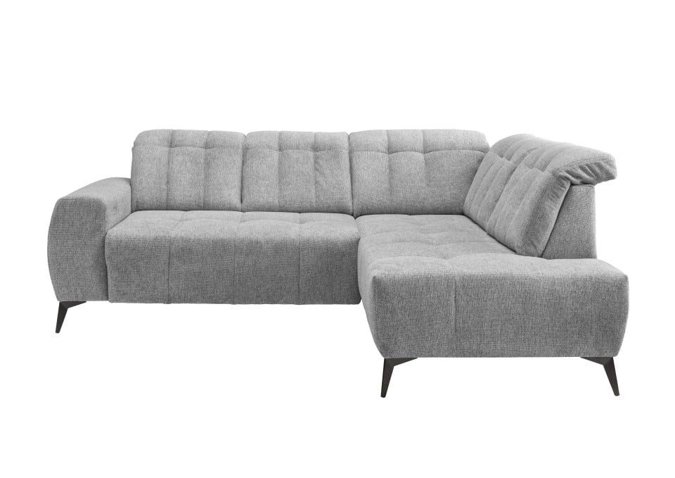 Myhomelando Ecksofa Summer Corto, mit Elektrofunktion, verstellbare Kopflehnen, hochwertiger Corto-Stoff