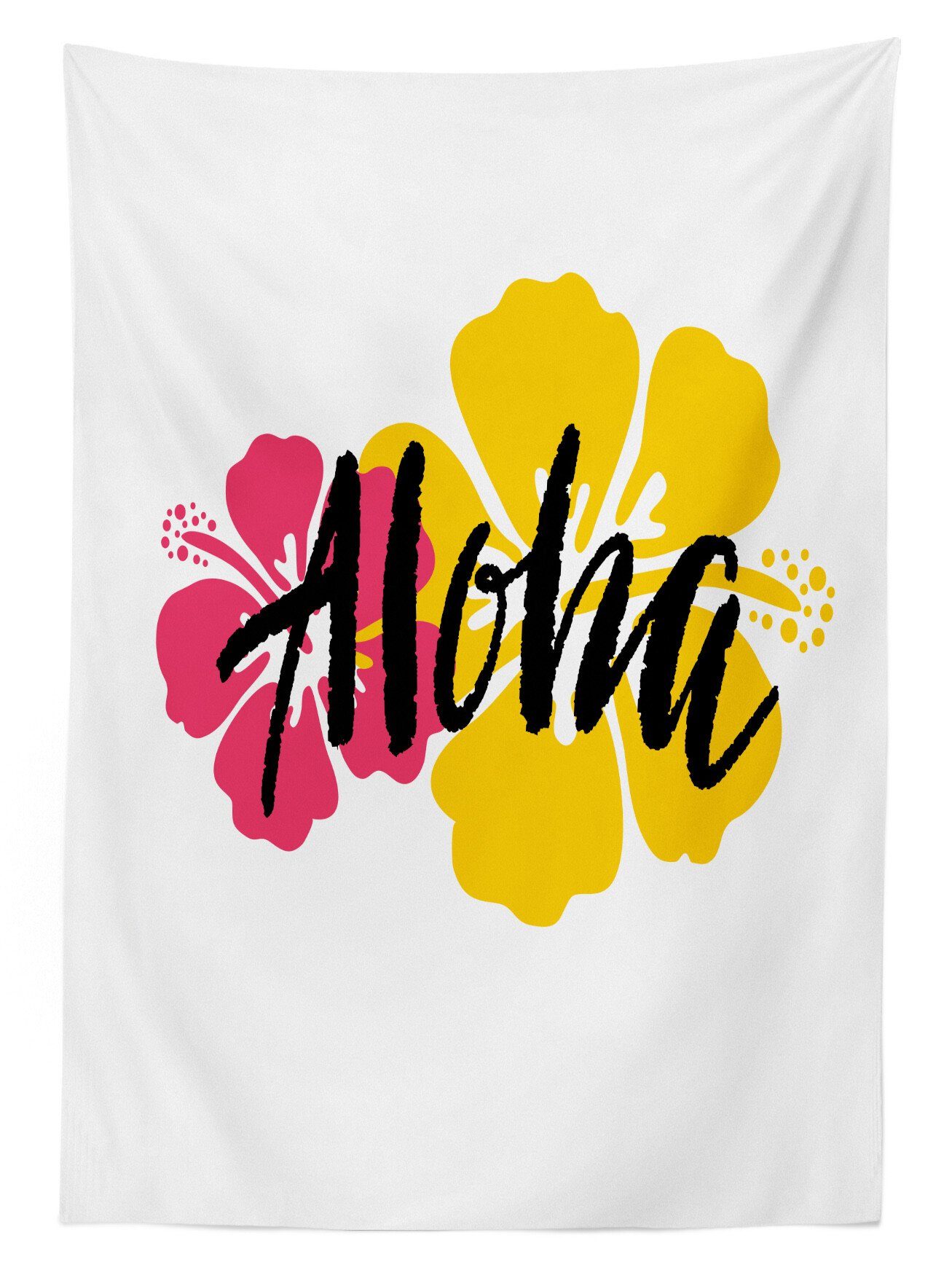 Stroke Für Klare Hibiscus Effekt den Abakuhaus Bereich Tischdecke Außen Farben, Brush Waschbar Aloha geeignet Farbfest