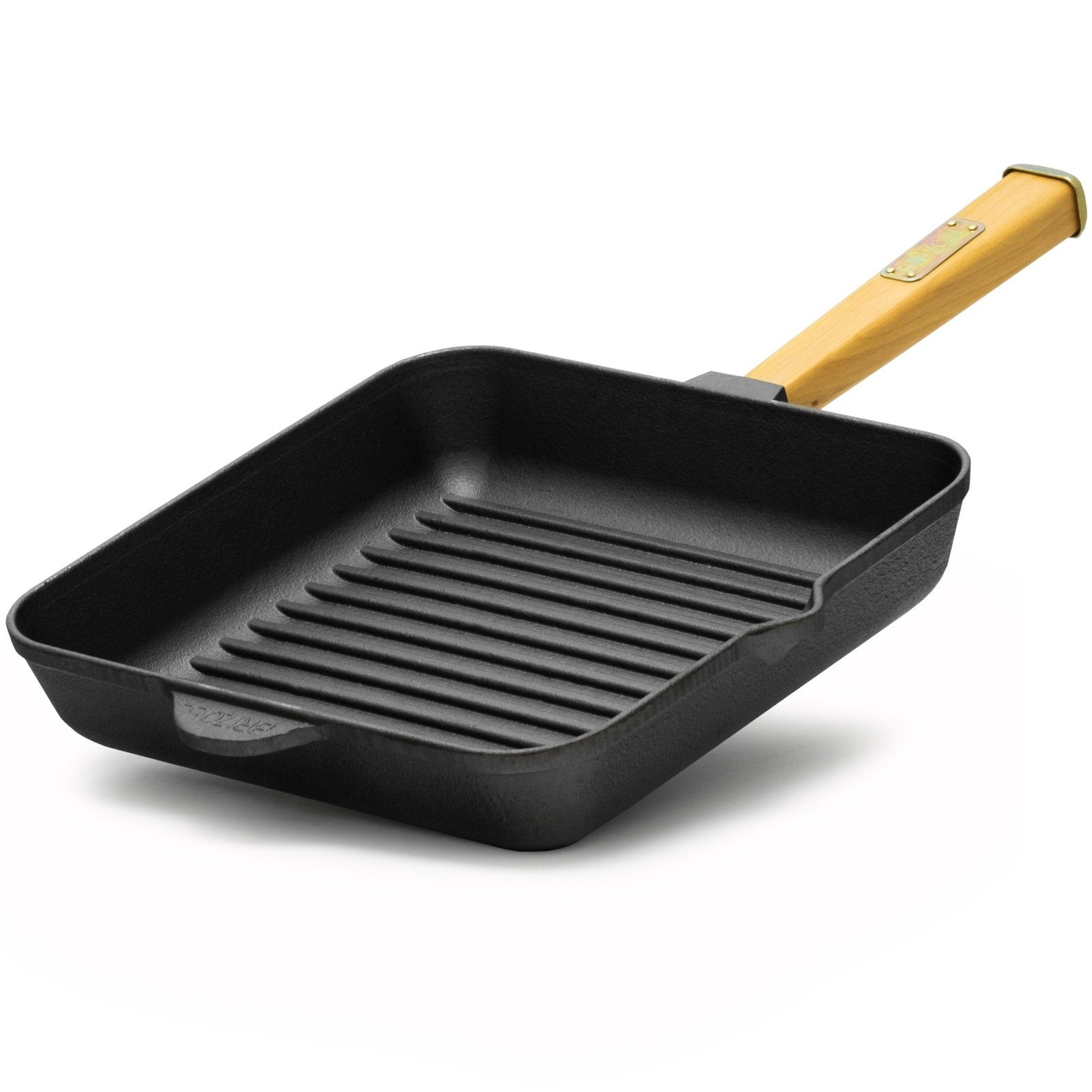 Bratpfanne Grillpfanne 26 cm Gusseisen Induktion Bratpfanne
