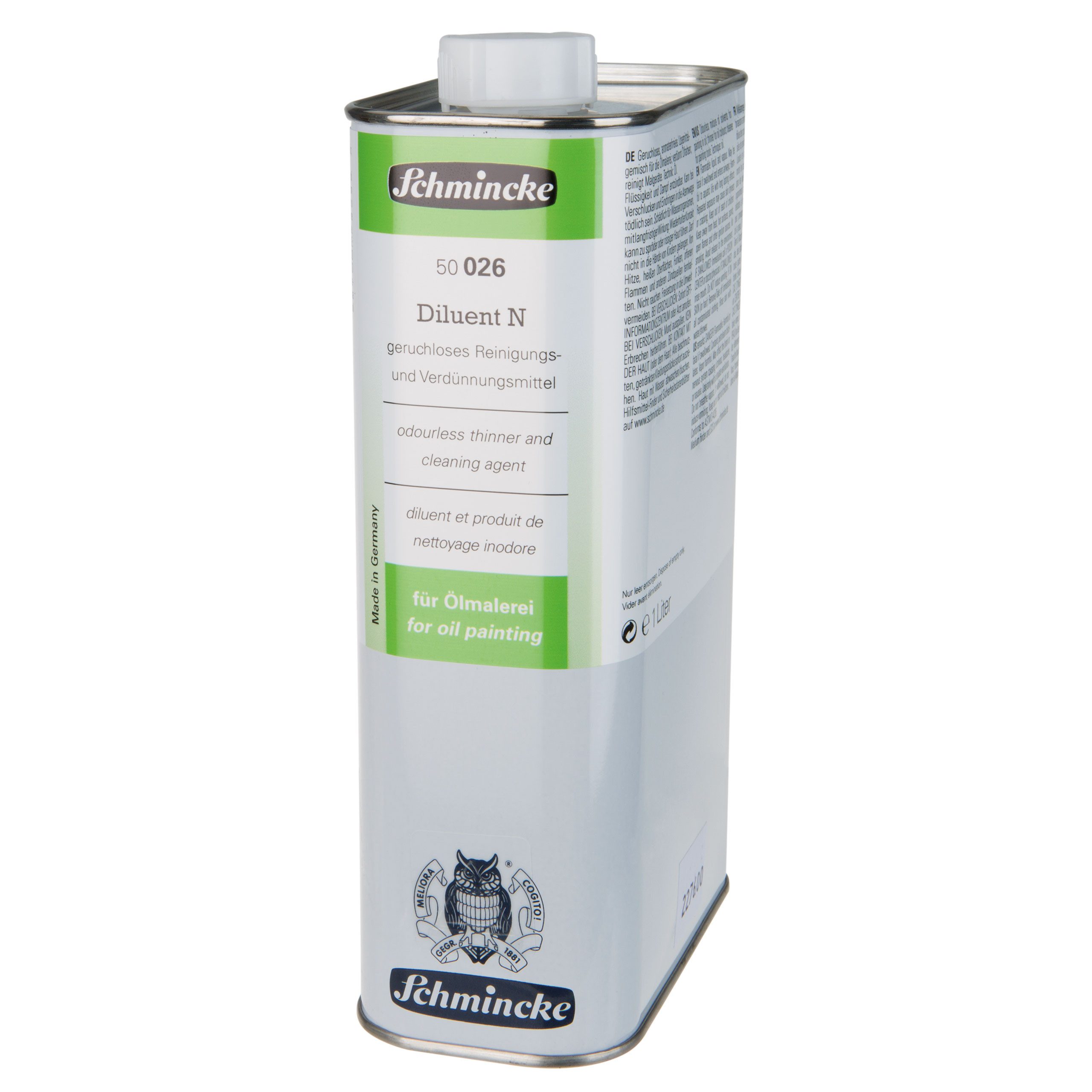 Schmincke Ölfarbe Diluent N - 1000ml Hilfsmittel Öl - 50 026 029 Reiniger Verdünner