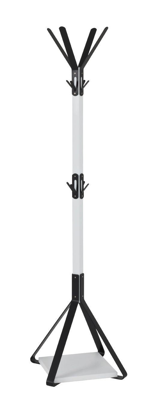 HAKU Garderobenständer HAKU Möbel Garderobenständer - weiß-schwarz - H. 178cm x B. 41cm, (1 Stück)