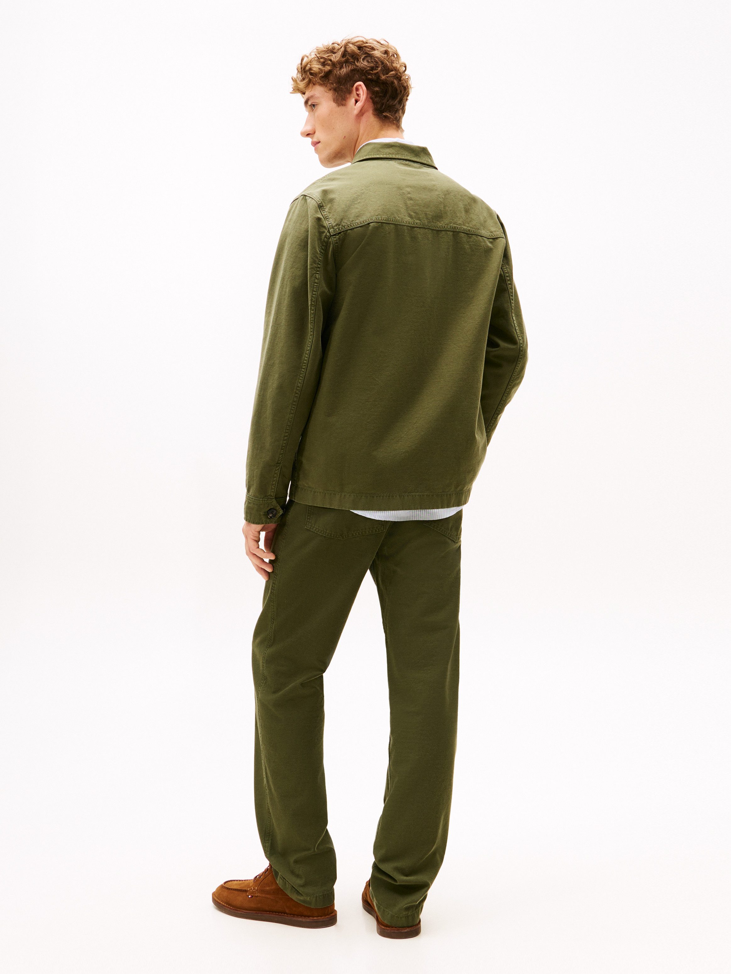 Tommy Hilfiger Hemdjacke GMD UTILITY aus strukturiertem Satin – Bild 5 von 5
