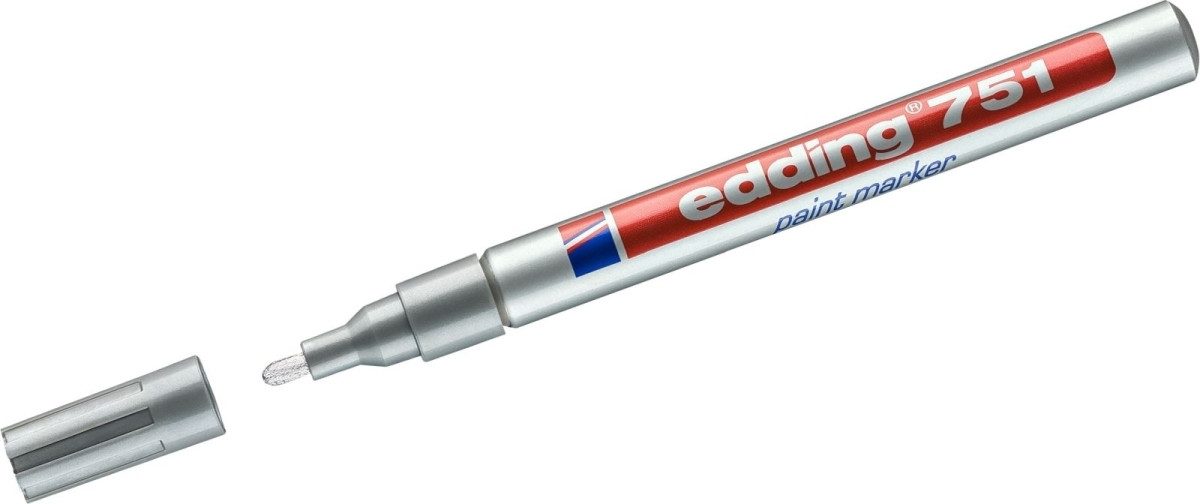 edding Permanentmarker Glanzlack-Marker edding 751 1-2mm silber