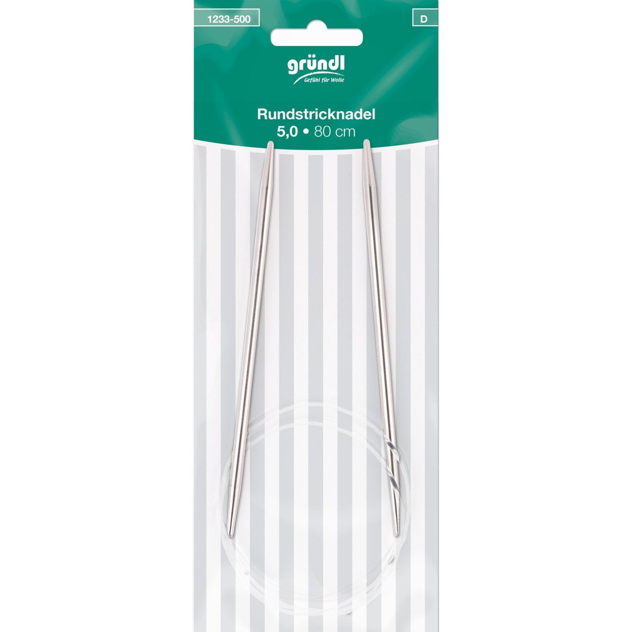 Gründl Stricknadeln Gründl Rundstricknadeln 5 mm 80 cm