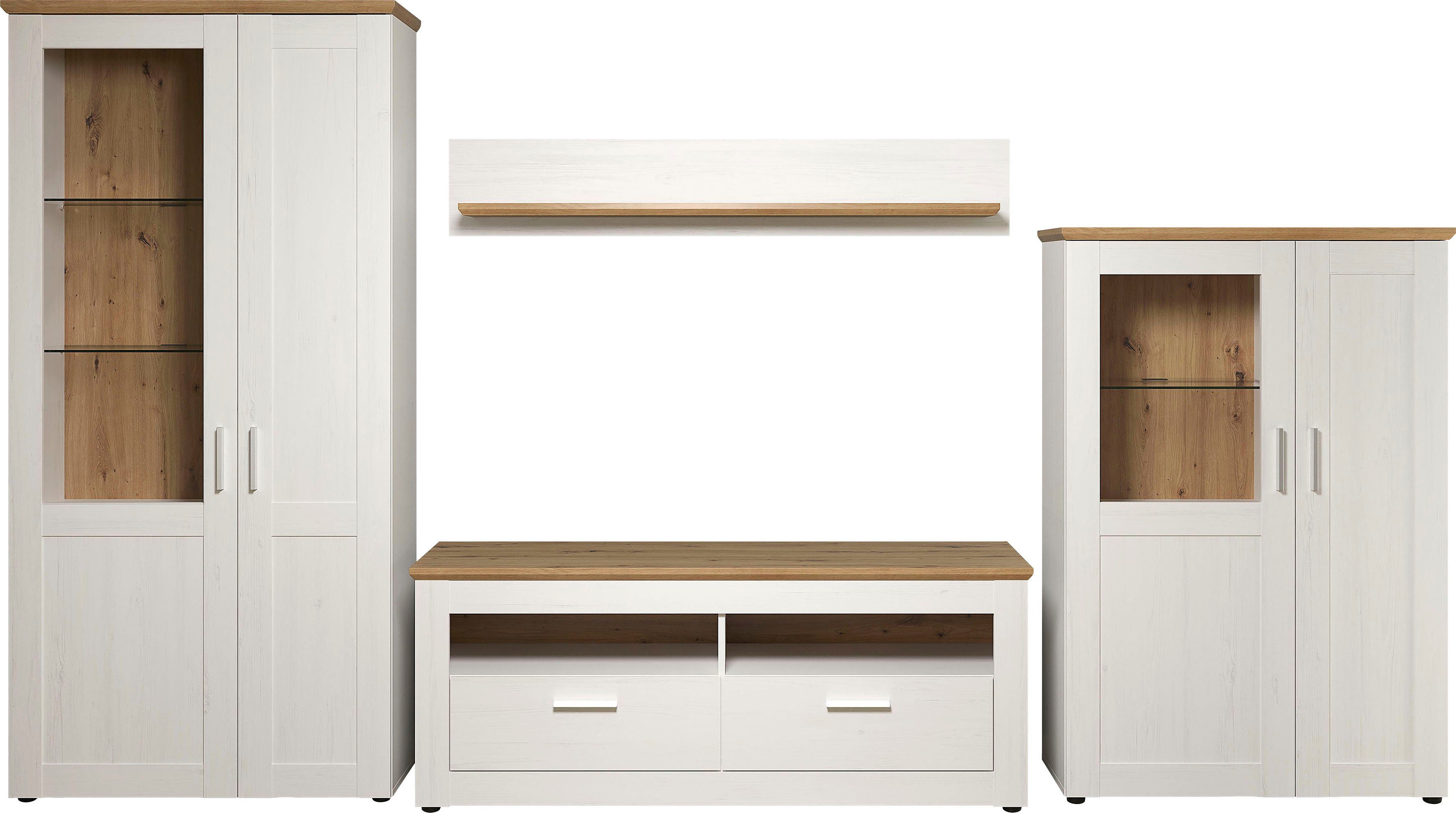 Home affaire Wohnwand Nybro, (Set, 4-St)