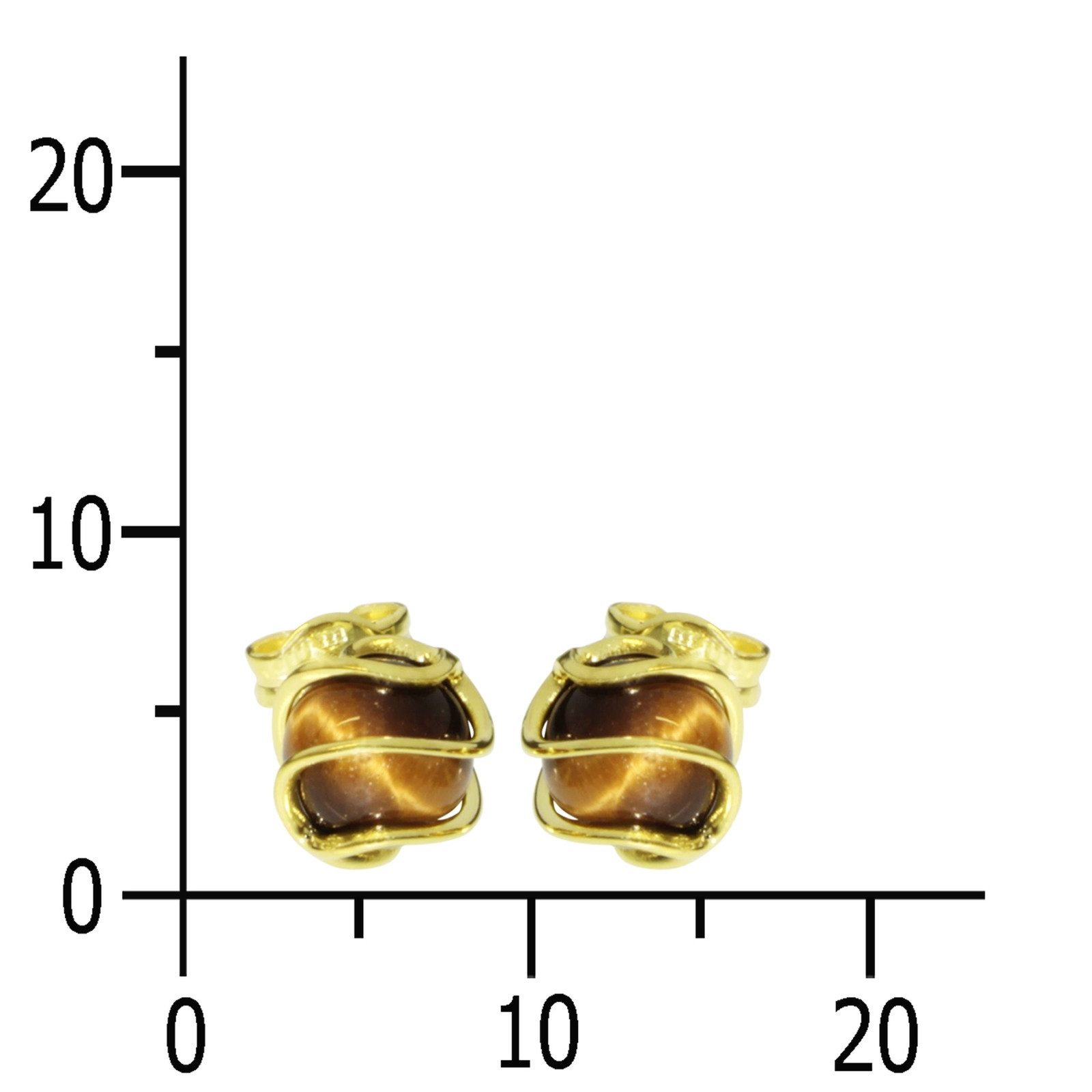 OSTSEE-SCHMUCK Paar Ohrstecker Ostsee-Schmuck Ohrstecker Goldkäfig Ohrsteck günstig online kaufen