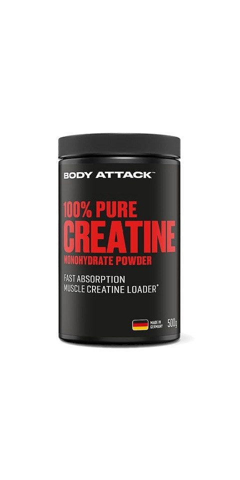 Body Attack 100 Pure Creatine 500g Pulver, 500 g, Pulver