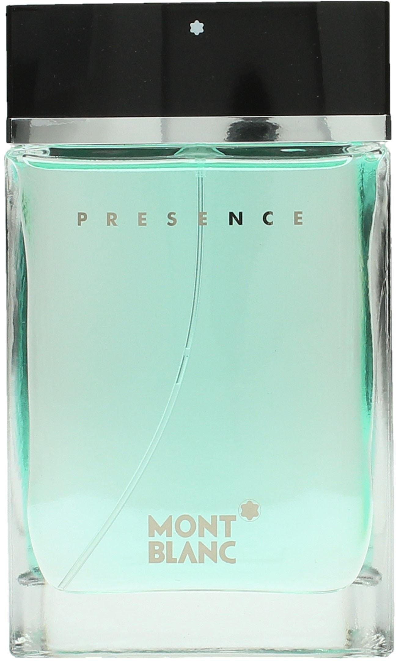 MONTBLANC Eau de Toilette Presence, Orientalisch-würziger Duft mit Bergamotte, Salbei, Apfel, Sandelholz.