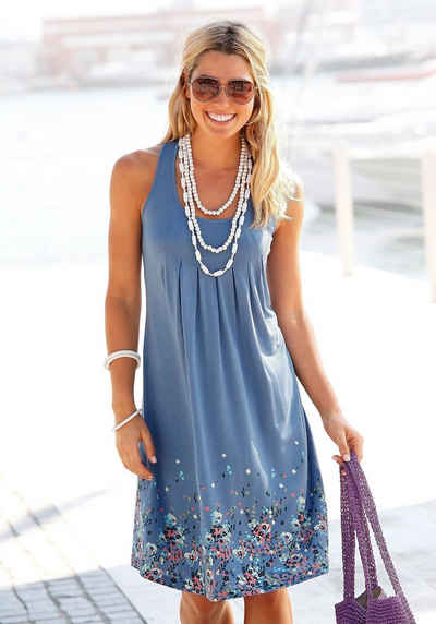 Beachtime Strandkleid mit Blumenprint, Minikleid, Sommerkleid, Strandkleid