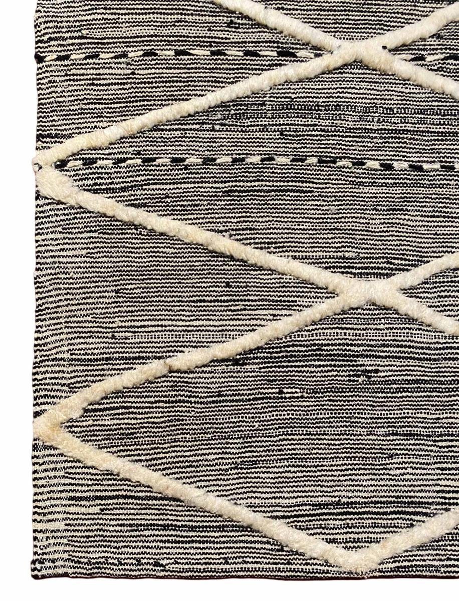 Design Nain Trading, mm Berber 80x174 rechteckig, Höhe: Kelim Moderner 3 Orientteppich, Orientteppich Handgewebter